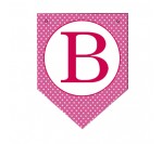 Letter B-Candy Pink